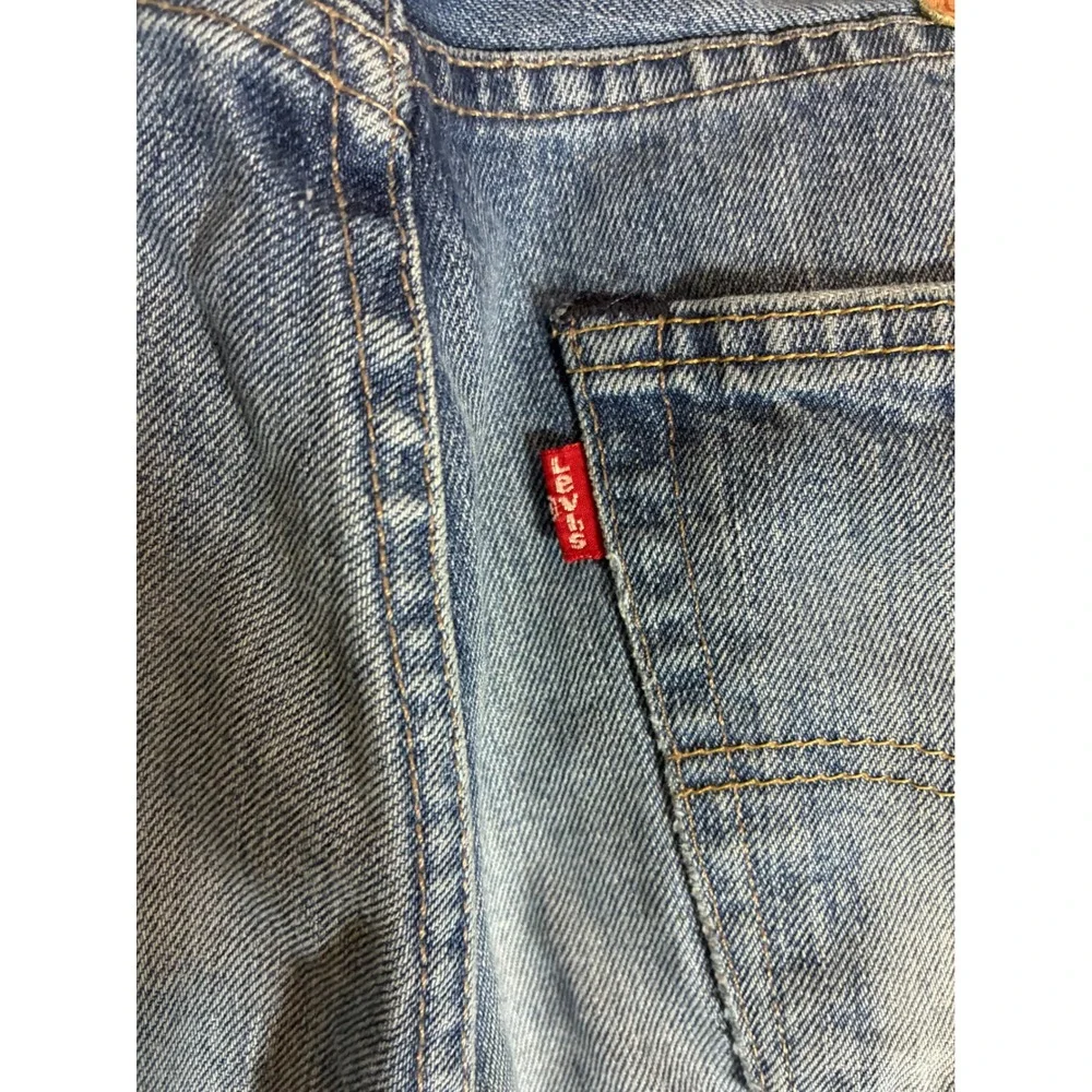 Levis 505 Straight Leg Jeans Mens 31x30 Medium Wash Blue Denim